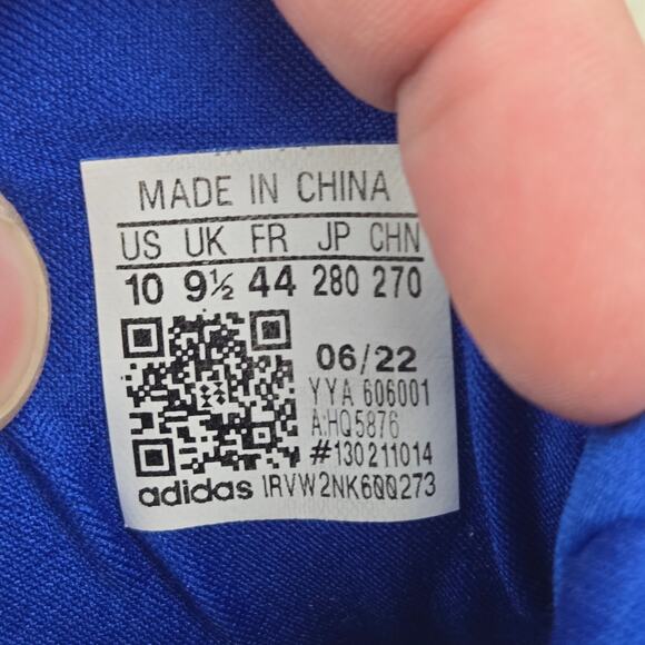 Adidas Mens 10 Ultra Boost 1.0 Kansas Jayhawks Blue White Gym Running Shoe main image 5